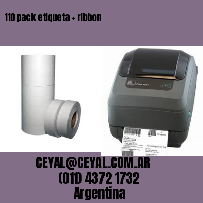 110 pack etiqueta   ribbon