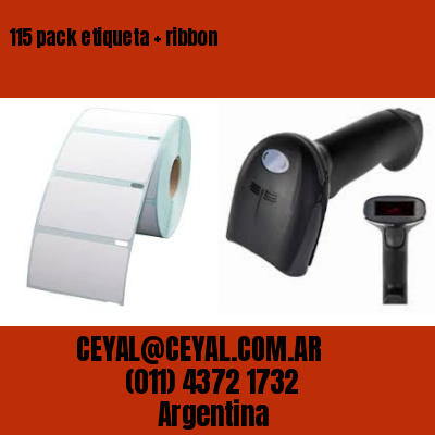 115 pack etiqueta   ribbon