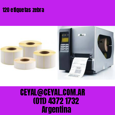120 etiquetas zebra