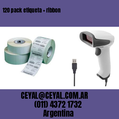 120 pack etiqueta   ribbon