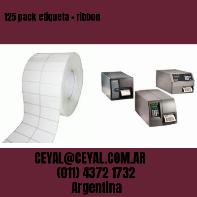 125 pack etiqueta   ribbon