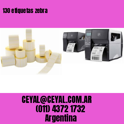 130 etiquetas zebra