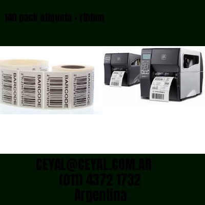 140 pack etiqueta   ribbon