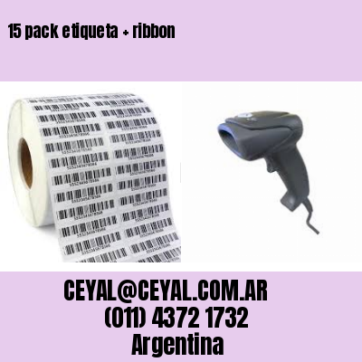 15 pack etiqueta   ribbon