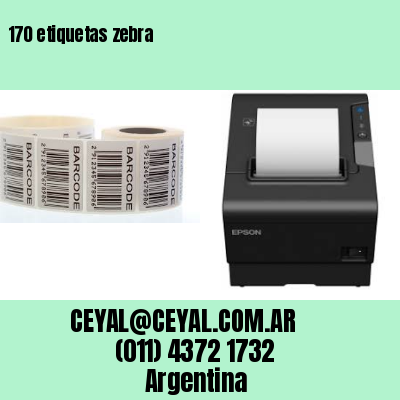 170 etiquetas zebra