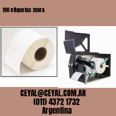 190 etiquetas zebra