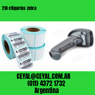 210 etiquetas zebra