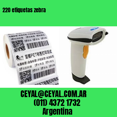 220 etiquetas zebra