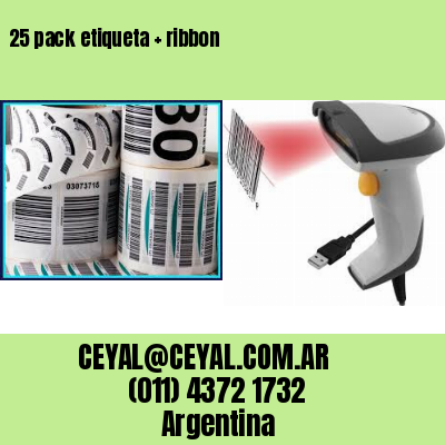 25 pack etiqueta   ribbon