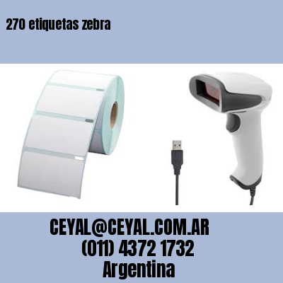 270 etiquetas zebra