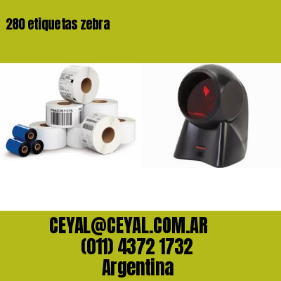 280 etiquetas zebra