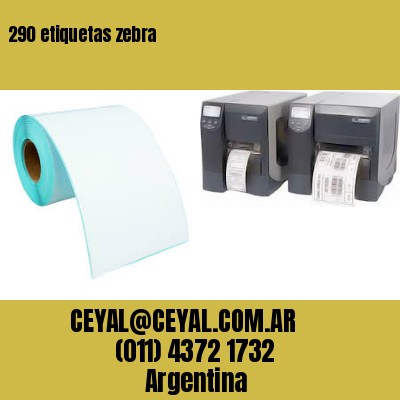 290 etiquetas zebra