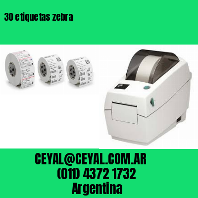 30 etiquetas zebra