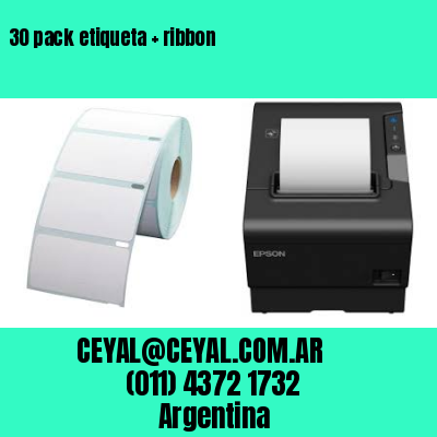 30 pack etiqueta   ribbon