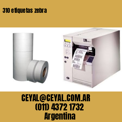 310 etiquetas zebra