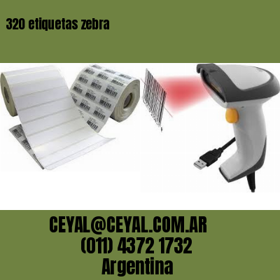 320 etiquetas zebra