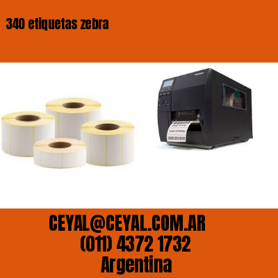 340 etiquetas zebra