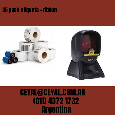 35 pack etiqueta   ribbon