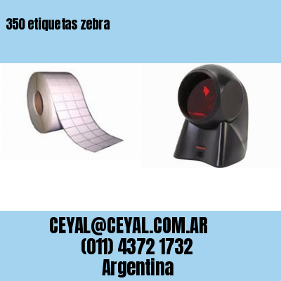 350 etiquetas zebra