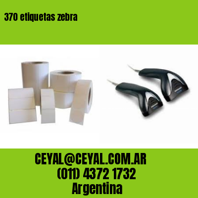 370 etiquetas zebra