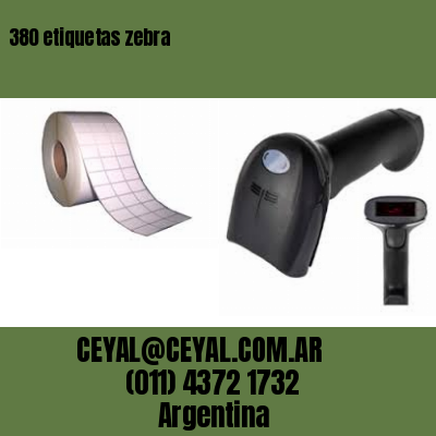 380 etiquetas zebra