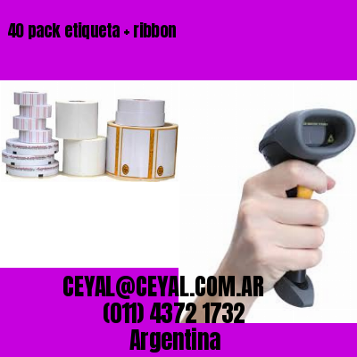40 pack etiqueta   ribbon