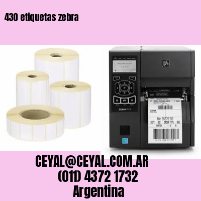430 etiquetas zebra