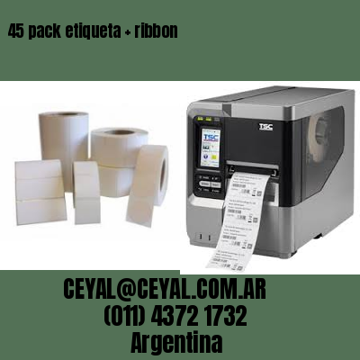 45 pack etiqueta   ribbon