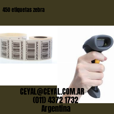 450 etiquetas zebra