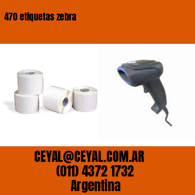 470 etiquetas zebra