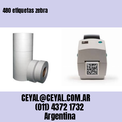 480 etiquetas zebra