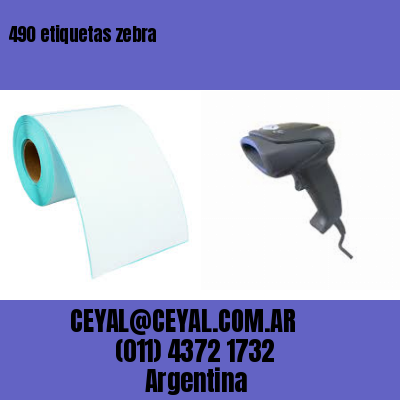 490 etiquetas zebra