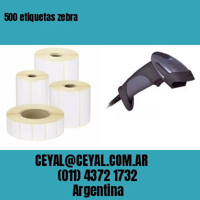 500 etiquetas zebra