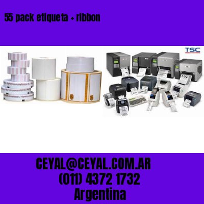 55 pack etiqueta   ribbon