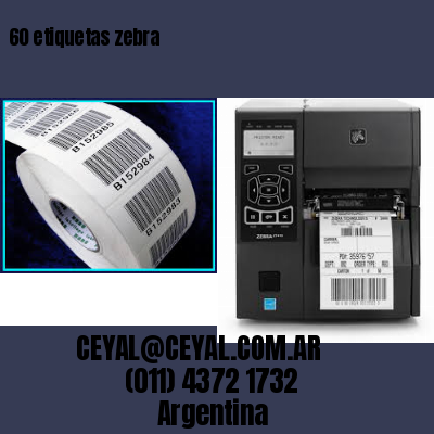 60 etiquetas zebra