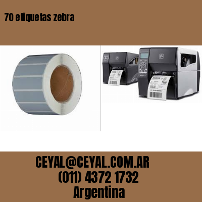 70 etiquetas zebra