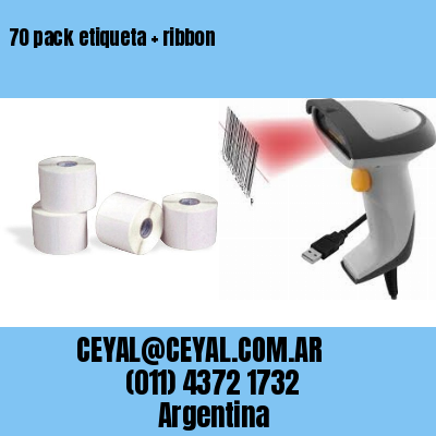 70 pack etiqueta   ribbon