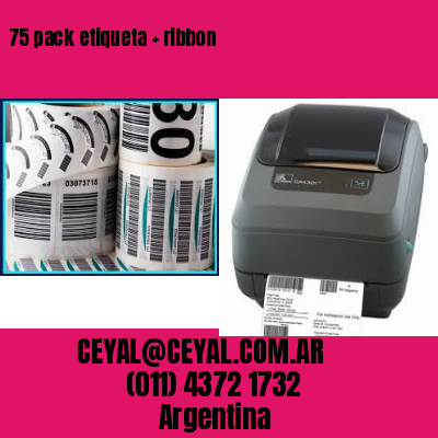 75 pack etiqueta   ribbon