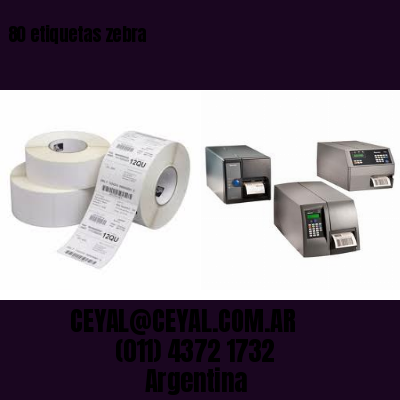 80 etiquetas zebra