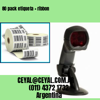 80 pack etiqueta   ribbon