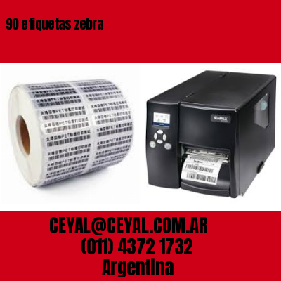 90 etiquetas zebra