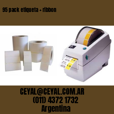 95 pack etiqueta   ribbon