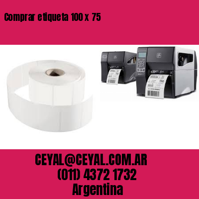 Comprar etiqueta 100 x 75
