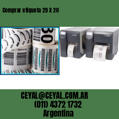 Comprar etiqueta 29 X 20