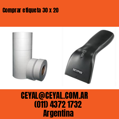 Comprar etiqueta 30 x 20