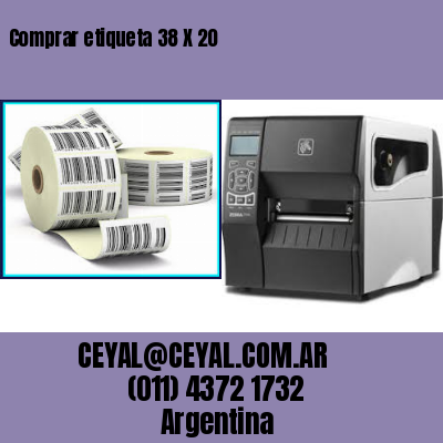 Comprar etiqueta 38 X 20