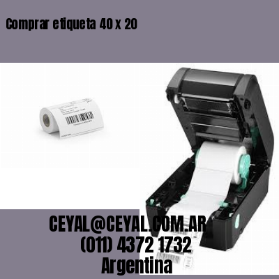 Comprar etiqueta 40 x 20