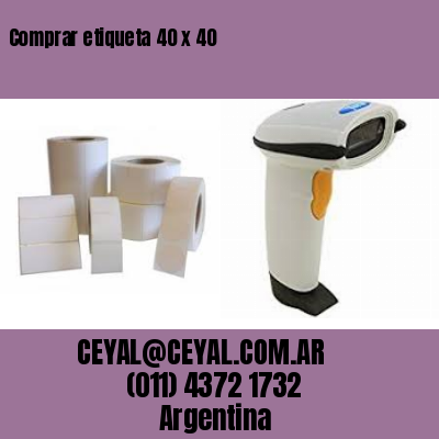 Comprar etiqueta 40 x 40
