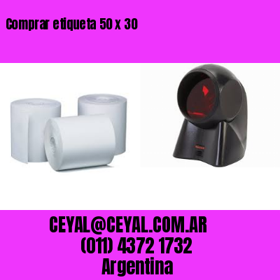 Comprar etiqueta 50 x 30