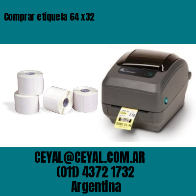 Comprar etiqueta 64 x32